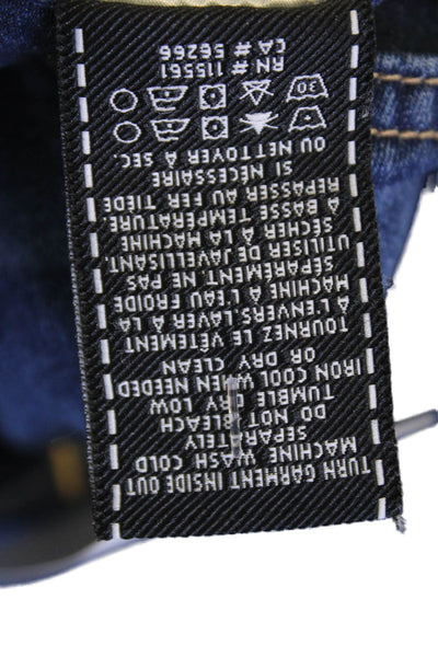 7 For All Mankind, Women, Ankle Skinny Jeans Dark Blue High Rise Size 30