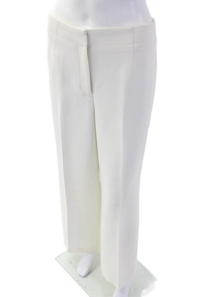 Ann Taylor Women Dress Pants White Hook & Eye Size 10P