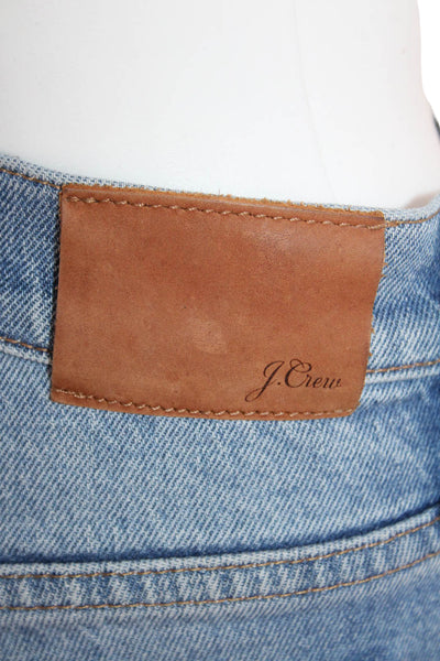 J Crew Women Blue Bootcut Cropped Jeans High Rise Size 29