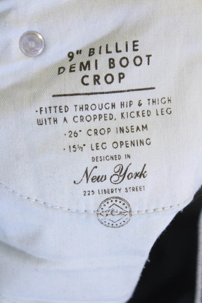 J Crew Women Blue Bootcut Cropped Jeans High Rise Size 29