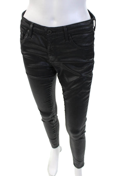AG Adriano Goldschmied Womens Ankle Jegging Black Mid Rise Inseam 30 Size 27