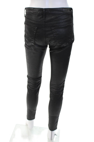 AG Adriano Goldschmied Womens Ankle Jegging Black Mid Rise Inseam 30 Size 27