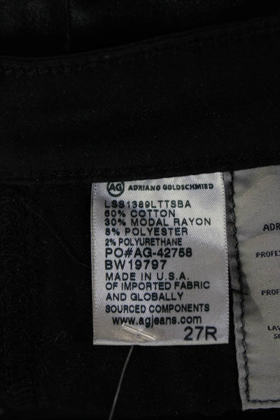 AG Adriano Goldschmied Womens Ankle Jegging Black Mid Rise Inseam 30 Size 27