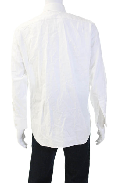 J Crew Mens Cotton Slim Fit Button-Down Shirt White Size 33