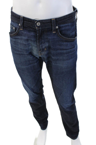 AG Adriano Goldschmied Mens Dark Blue Straight Leg Jeans Size 31