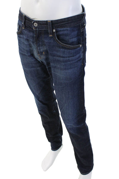 AG Adriano Goldschmied Mens Dark Blue Straight Leg Jeans Size 31