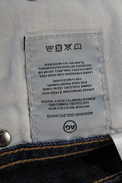 AG Adriano Goldschmied Mens Dark Blue Straight Leg Jeans Size 31