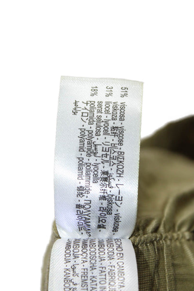 Zara Womens Beige Army Pants Button 31in Inseam Size XS