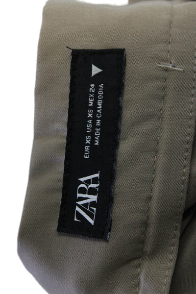 Zara Women Chino Dress Pants Tan Size XS