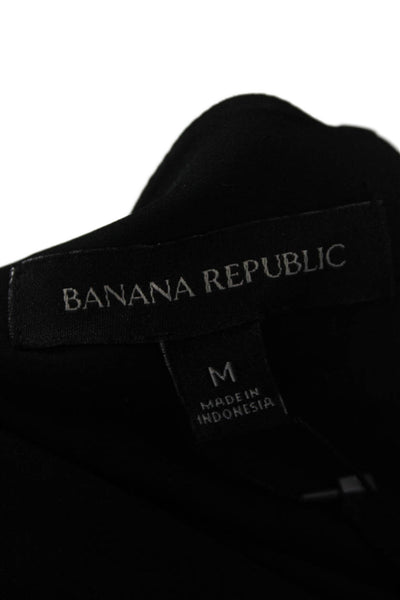 Banana Republic Womens Black Camisole Polyester Solid Sleeveless Size M