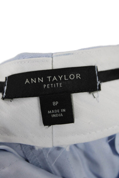 Ann Taylor Womens Light Blue Dress Pants Size 8P