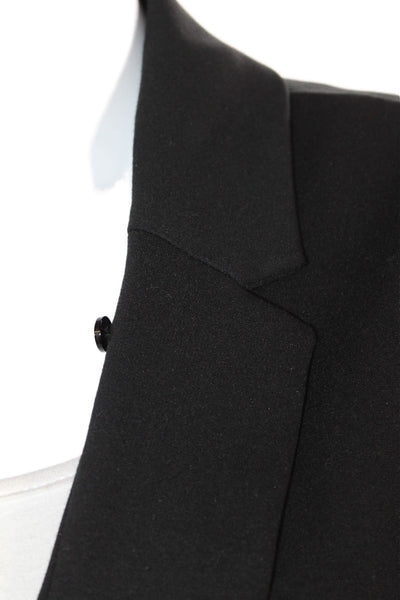 Designer Unisex Black Moon Graphic Collared Button Blazer Size XL