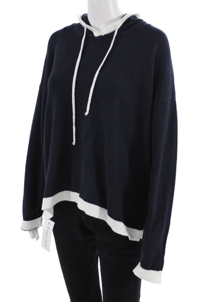 six/fifty Womens Pullover Hoodies Dark Blue Size L