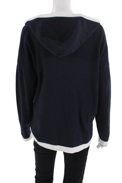six/fifty Womens Pullover Hoodies Dark Blue Size L