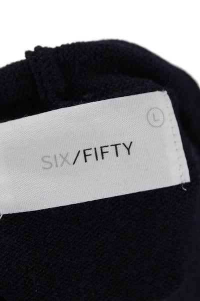 six/fifty Womens Pullover Hoodies Dark Blue Size L