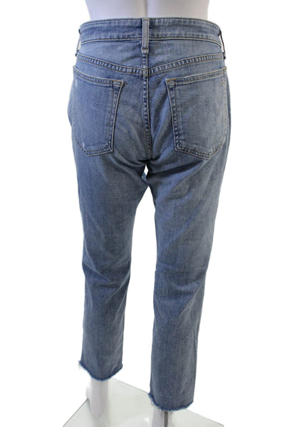 Rag & Bone Womens Boyfriend Cropped Jeans Blue Size 25