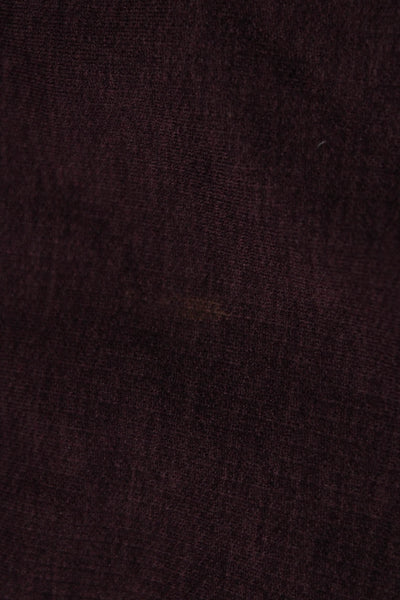 Lululemon Womens Ruched Bottom Pull On Cropped Leggings Purple Size 6