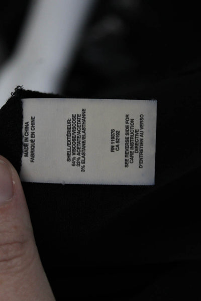 Helmut Lang Women Basic Black Long Sleeve Round Neck Blouse Size S