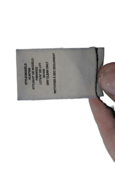 Helmut Lang Women Basic Black Long Sleeve Round Neck Blouse Size S