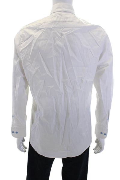 The Men's Store at Bloomingdale's Mens Collared Button-Down Shirt White Size 32