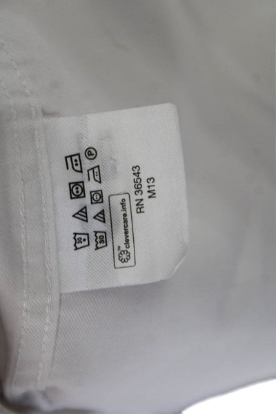 The Men's Store at Bloomingdale's Mens Collared Button-Down Shirt White Size 32