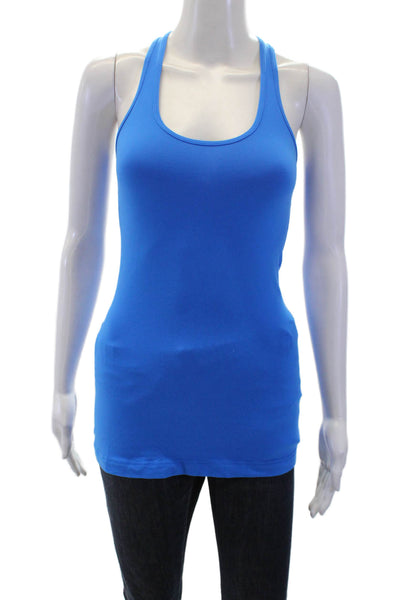 Lululemon Womens Basic Blue Sleeveless Tank Nylon Blend Size 2