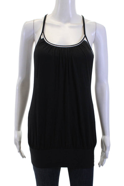 Lululemon Womens Active Tank Top Geometric Nylon Blend Scoop Neck Size S