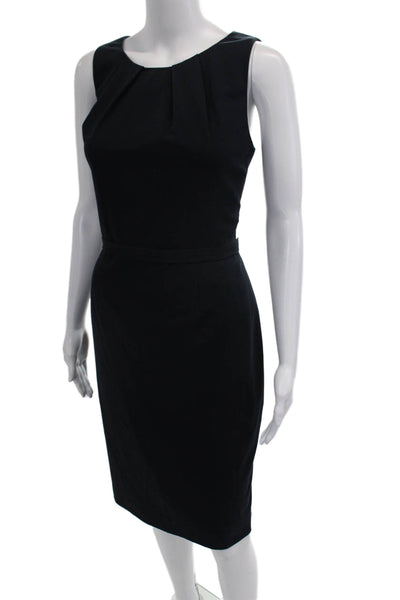 Elie Tahari Womens Sheath Pencil Dress Black Sleeveless Size 16