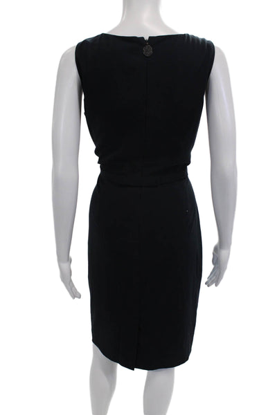 Elie Tahari Womens Sheath Pencil Dress Black Sleeveless Size 16