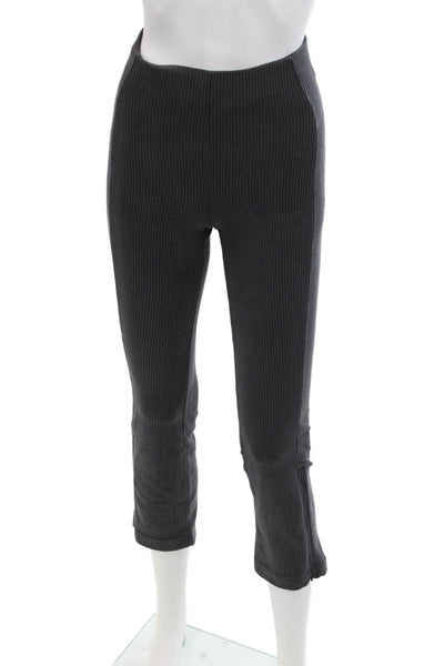 Lululemon Women Cropped Ankle Pants Dark Gray Striped Size 2