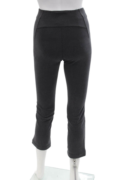 Lululemon Women Cropped Ankle Pants Dark Gray Striped Size 2