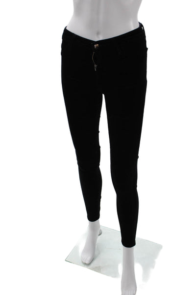 J Brand Women Black Ankle Jeggings Mid Rise Size 24