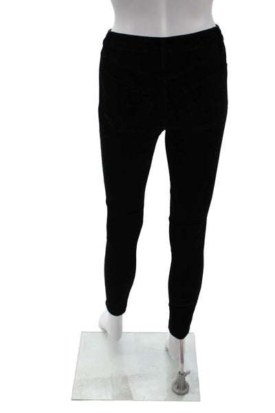 J Brand Women Black Ankle Jeggings Mid Rise Size 24
