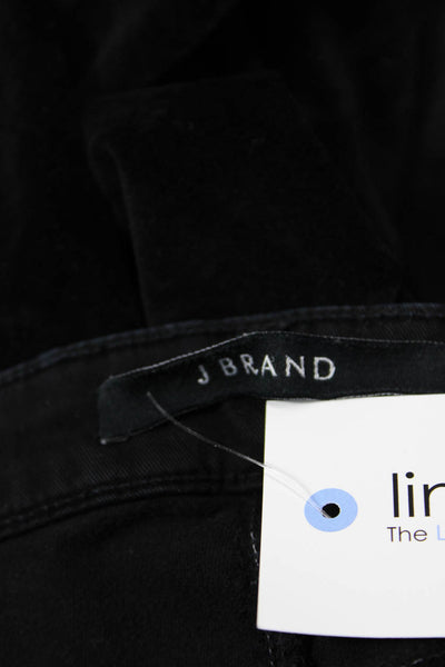 J Brand Women Black Ankle Jeggings Mid Rise Size 24