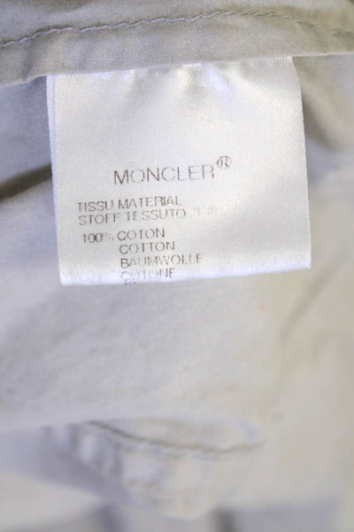 Moncler Women Military Jacket Beige Cotton Buckle High Neck Size 3