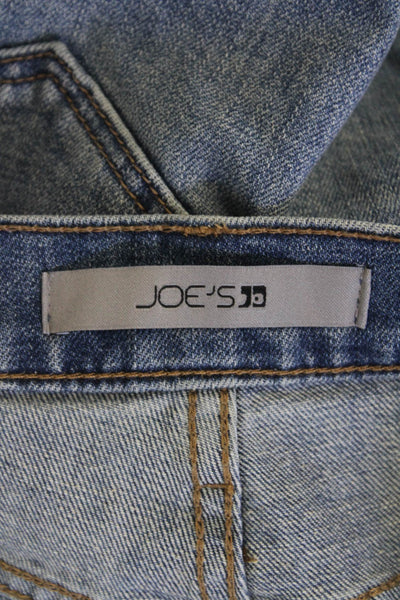 Joes Women Bootcut Cargo Jeans Blue Button Mid Rise Size 26
