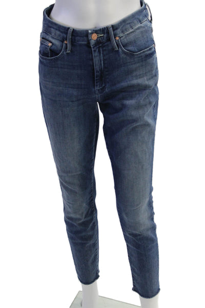 Mother Womens Cropped Ankle Blue Jeans Size 27