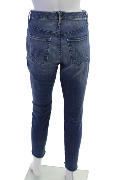 Mother Womens Cropped Ankle Blue Jeans Size 27