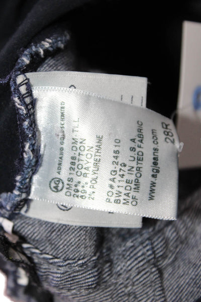 AG Adriano Goldschmied Womens Ankle Skinny Maternity Jeans Black Size 28