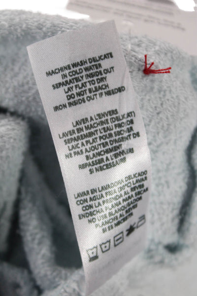 Philanthropy Women Pullover Hoodie Light Blue Cotton Viscose Size XS