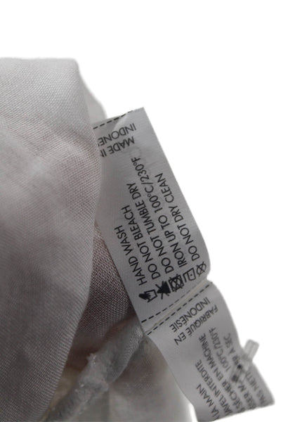 Poupette St. Barth Women Boho Sleeveless White Viscose Blouse Size S