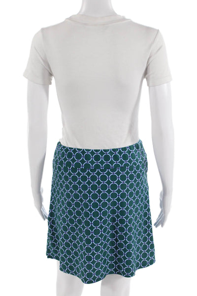 Jude Connally Womens Textured Graphic Printed Short Skirt Green Size XS