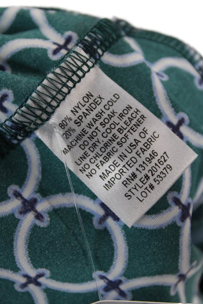 Jude Connally Womens Textured Graphic Printed Short Skirt Green Size XS