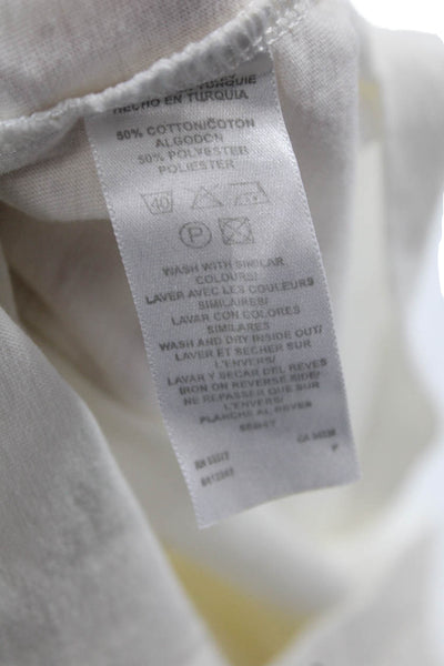 French Connection Mens White Graphic Crew Neck Short Sleeve T-Shirt Size S