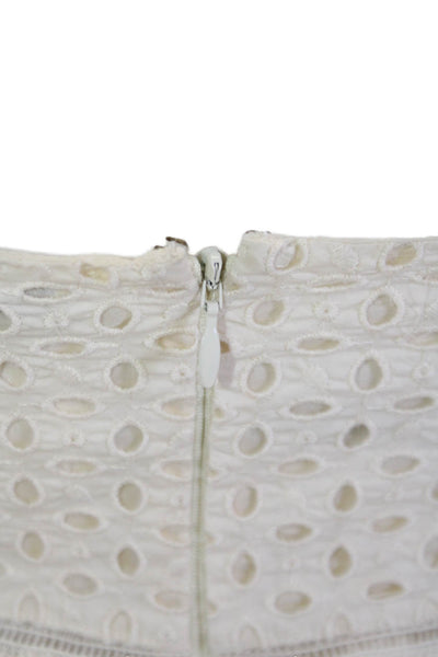 Rhode Women Beige Cropped Camisole Square Neck 100% Cotton Bohemian Size XS