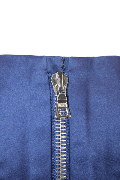 Robert Rodriguez Women Dark Blue V-Neck Sleeveless Sheath Dress Size 2