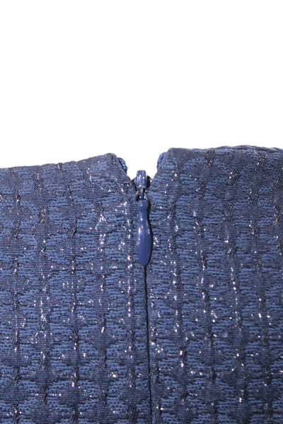 Banana Republic Women Sheath Dress Dark Blue Square Neck Knee Length Size 0P