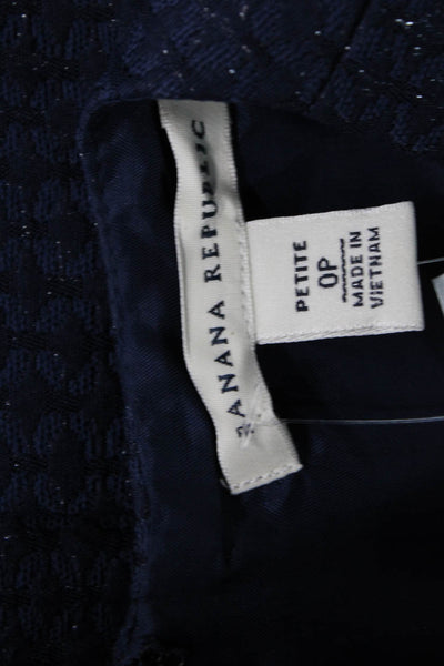 Banana Republic Women Sheath Dress Dark Blue Square Neck Knee Length Size 0P