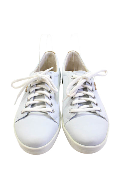 ECCO Womens Suede Low Top Lace Up Sneakers Sky Blue Size 7-7.5