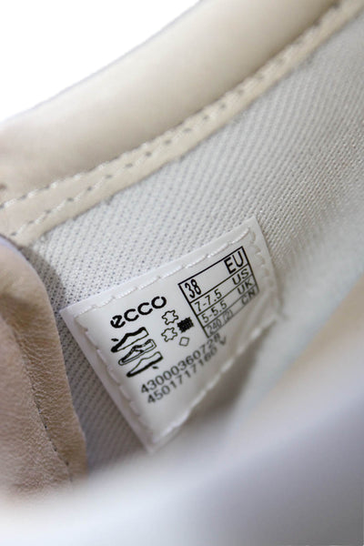 ECCO Womens Suede Low Top Lace Up Sneakers Sky Blue Size 7-7.5